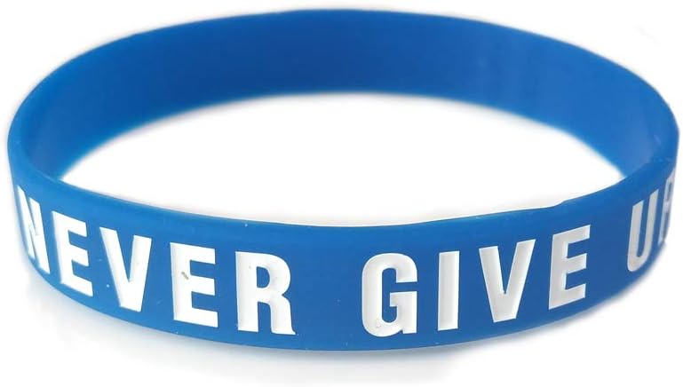 Never give up Motivational Bracelets